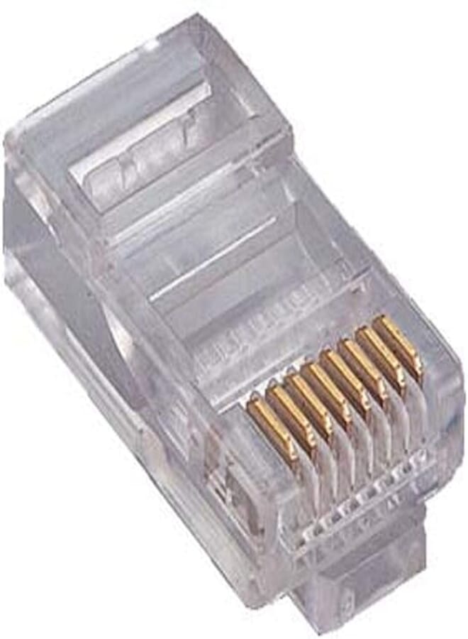3Com Modular Plugs Rj-45 Cat6 Gold Plated UTP, Pack of 100